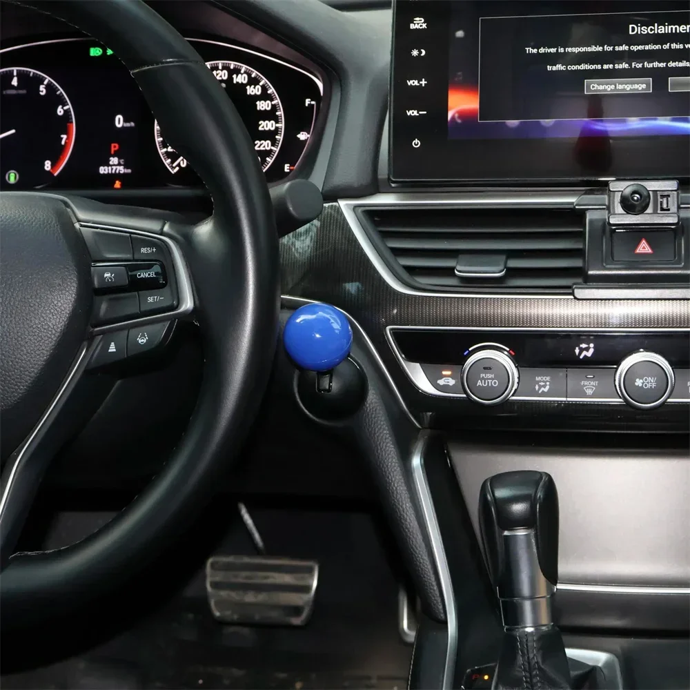 ฝาครอบปุ่มสตาร์ทรถยนต์, สวิตช์สตาร์ทแบบกดครั้งเดียวโครเมียมสำหรับ Ford F150 และ Chevy Silverado ระบบสตาร์ท/หยุดเครื่องยนต์