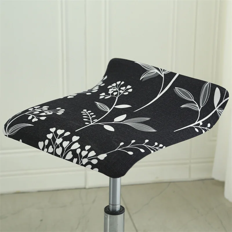 1PC Bar Square Chair Stretch Cover Square Chair Cover Home Hotel Bar Rotating Lifting Swivel Chair Dust Case Removable Decor