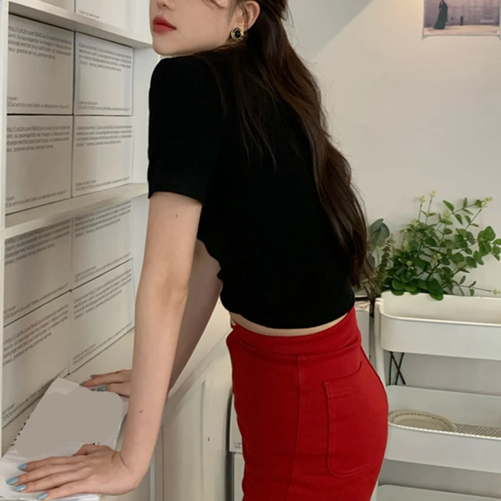 

Повседневная универсальная женская футболка Повседневная одежда Универсальный топ 2XL Ретро футболка Всесезонная с круглым вырезом Микроэластичность