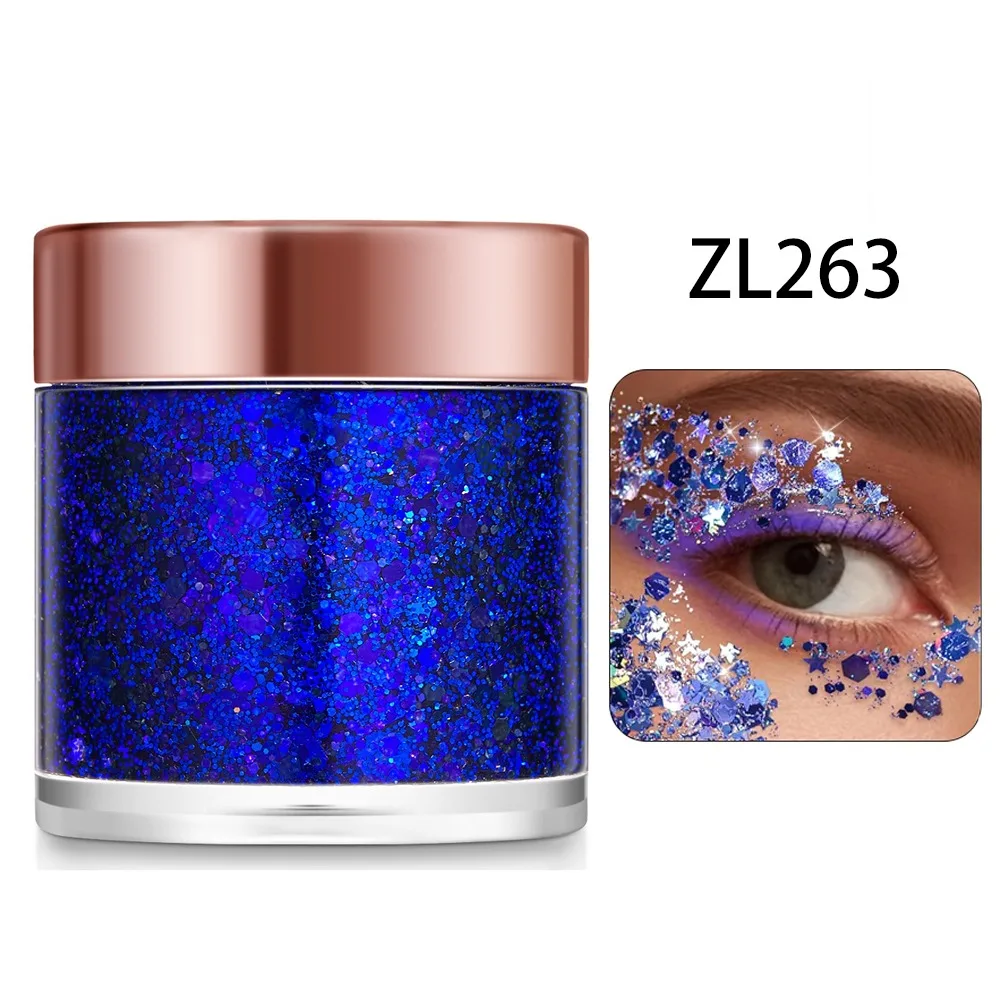 Chameleon Glitter Gel Sequins Shimmer Face Make Up Decorations Highlighter Glitter Long-Lasting Easy To Use