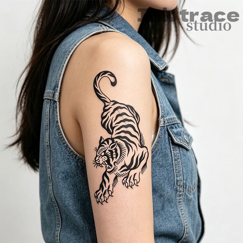 Waterproof Body Art with Tiger-Claw Etching Technology Lasting 7-15 Days Ideal for Queueing at FE