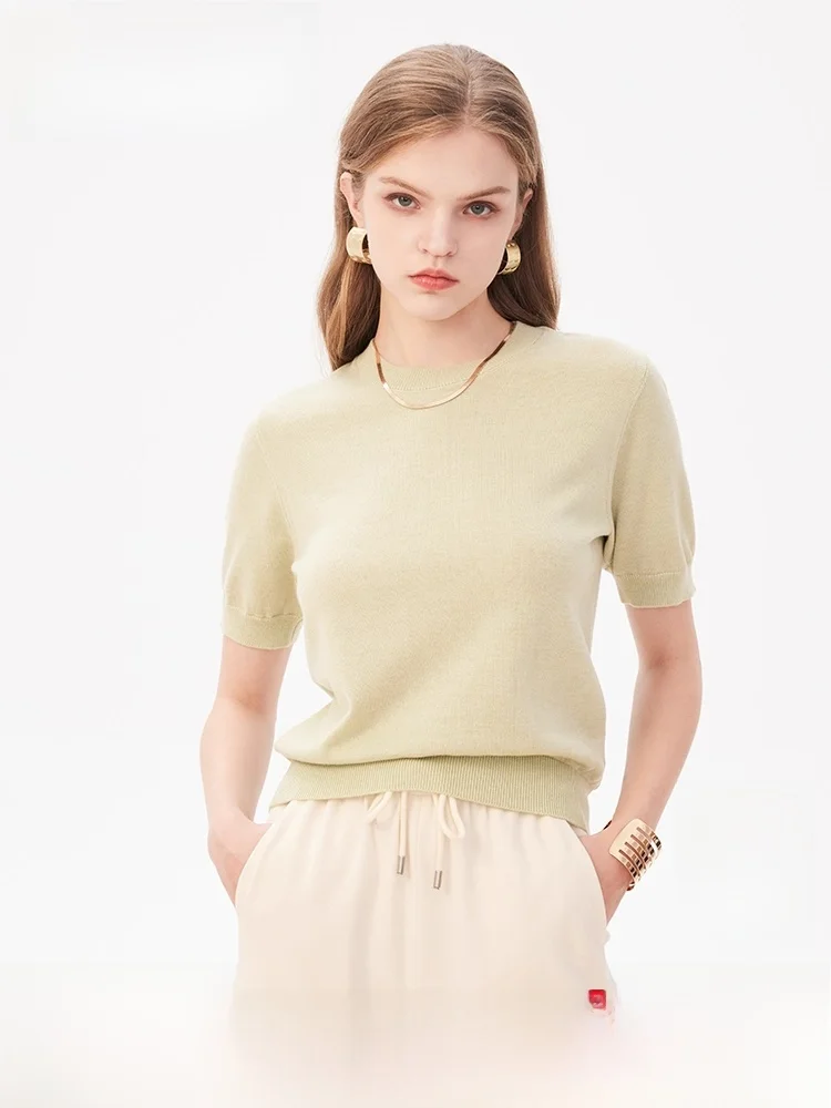 Lavinia Women's Woolen T-irt Svel Knitted Sweater V-Ne Commute Sle Spring Autumn New Faion Ele Ladies Top