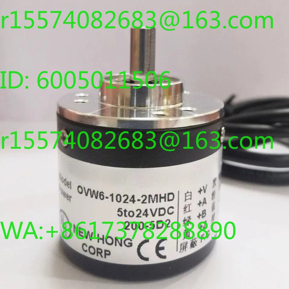Incremental Optical Rotary Encoder OVW6-01-2HC OVW6-01-2HT OVW2-01-2MD 10P/R 6mm Solid Shaft ABZ 3 Phase Line Driver Push Pull O