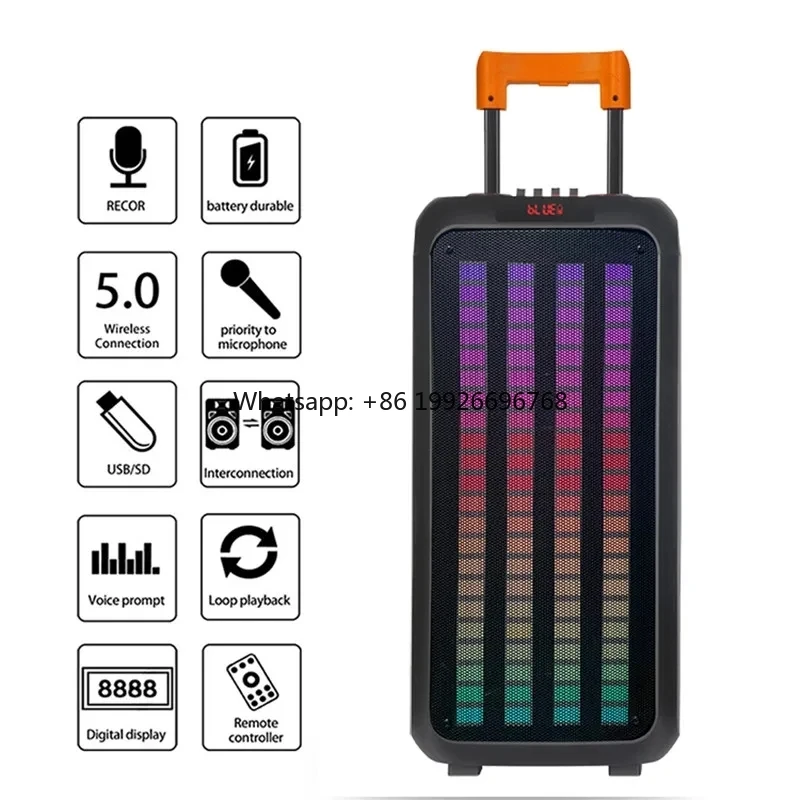

Ndr 1098 Best Portable Box Latest Speakers Professional Stage Machine Party Karaoke 8 Inch Audio With Outdoor Trolley Speaker ma