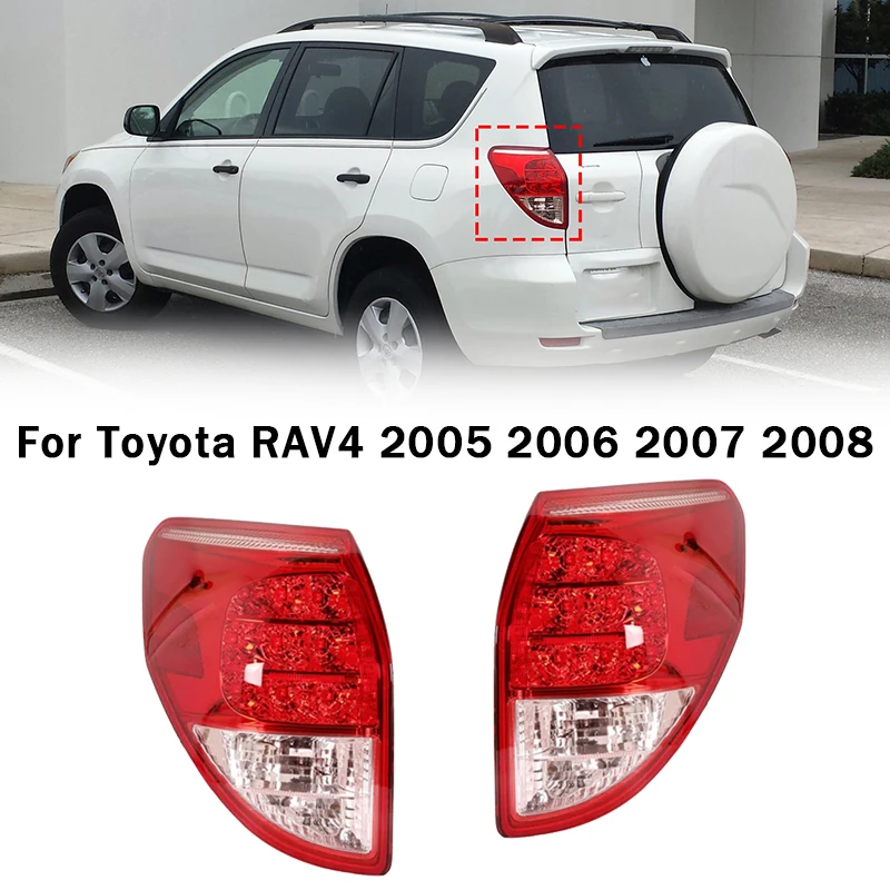 

Car Tail Light For Toyota RAV4 2005 2006 2007 2008 Auto Rear Bumper Brake Lamp Cover Housing Taillight Assembly Car Accessories