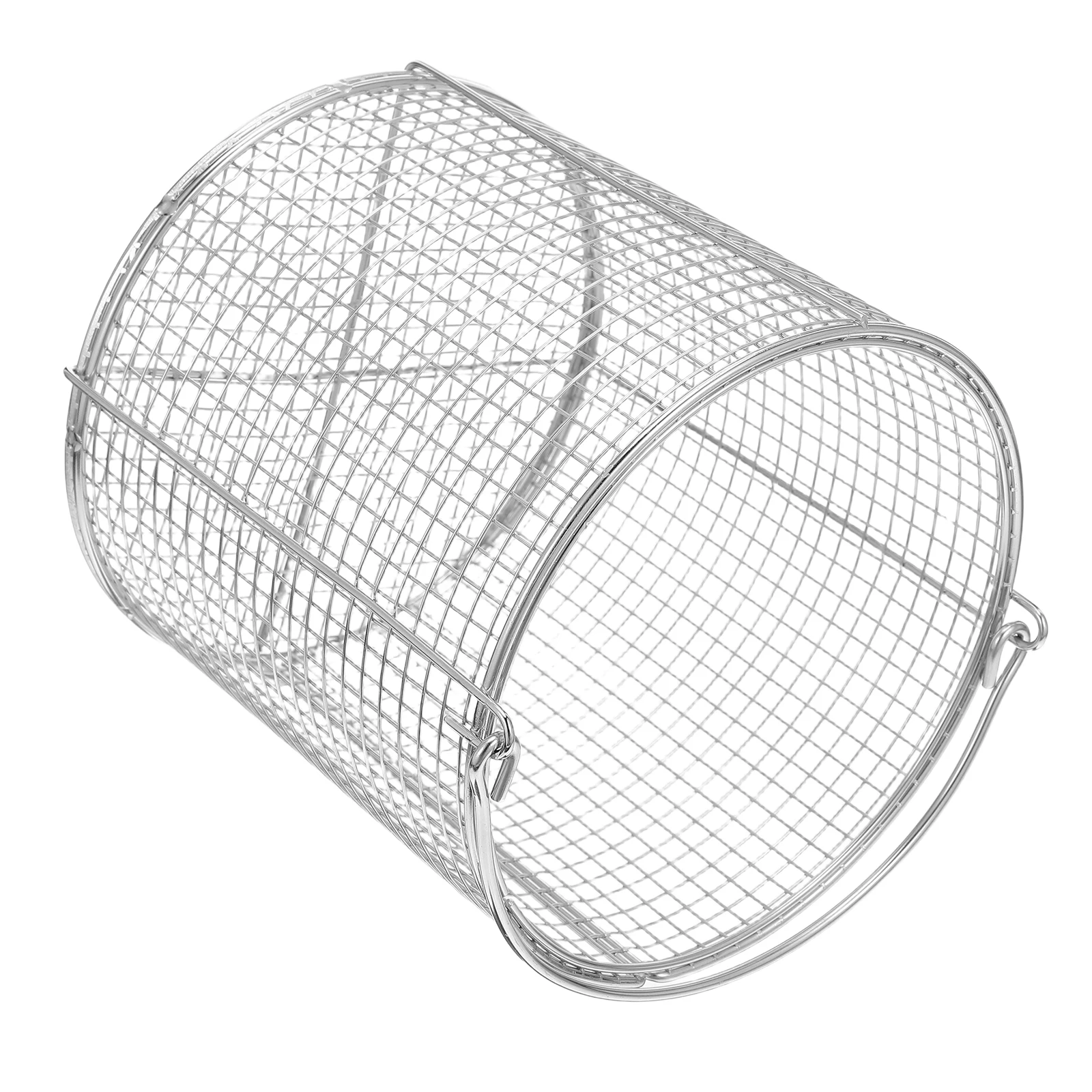 

Ultrasonic Cleaning Basket Steel Stainless with Handle Dip-and-drain Metal Parts Washing
