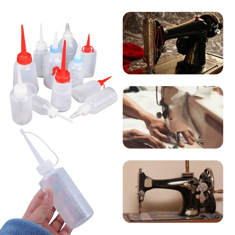 4 ชิ้นรีฟิล PE พลาสติกขวดน้ำมันยาว 30-250 มิลลิลิตรขวดน้ำมันอเนกประสงค์น้ำมันหล่อลื่นภาชนะน้ำมัน