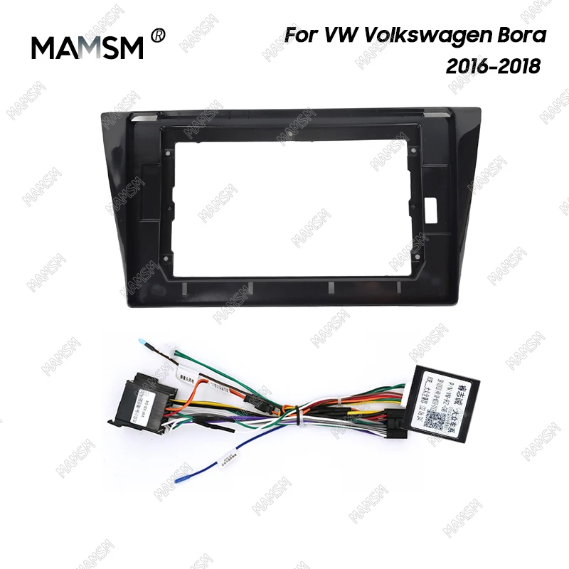 MAMSM 10 Inch Radio Fascia fit For Volkswagen Bora 2016 2017 2018 Stereo DVD Player Install Panel Audio Frame Cover