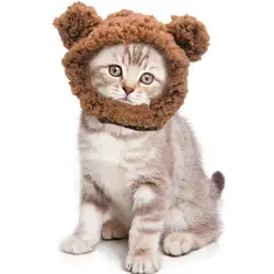 Dog Hat Dog Warm Bear Hat Adjustable Breathable Christmas Winter Warm Hats For Medium Small Pets Dogs Puppies