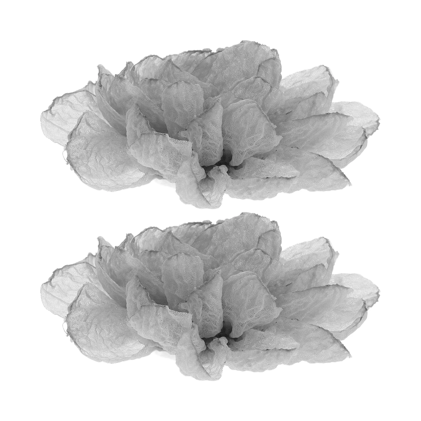 

2pcs Shoe Flower Decoration Detachable Charms for Sneakers Bride Dress Shoes High Heel Wedding Party Accessories Pure Color