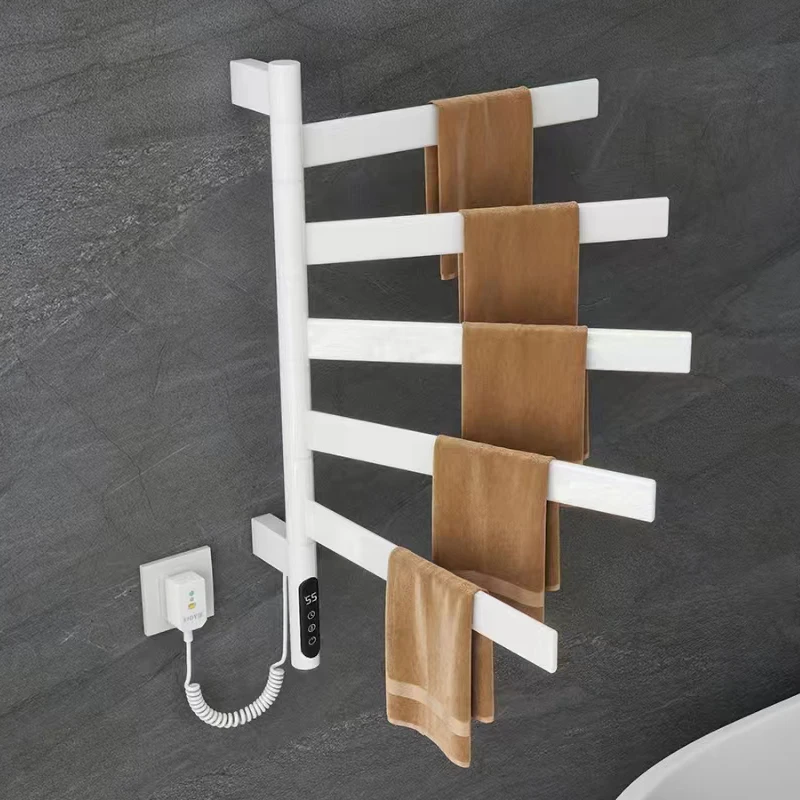 

304 Stainless Steel Bathroom Rotatable Timed Heating and Sterilization Intelligent Drying Rack Salon Electric Towel