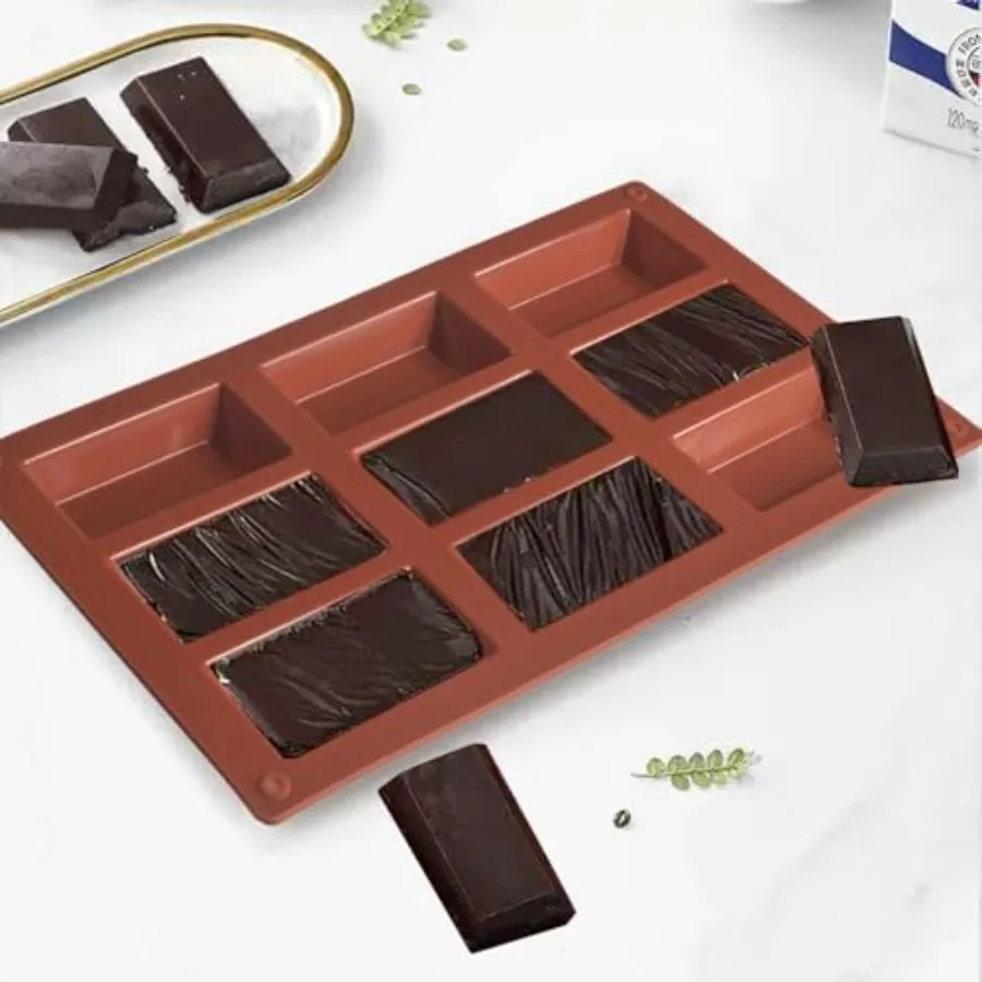 9 تجاويف كتل شبه منحرف قالب من السيليكون الغذاء الصف غير عصا قوالب مرنة لصابون شمعة الشوكولاته الراتنج الفن والخبز Pa