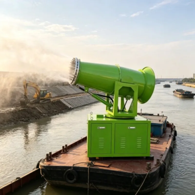 For Construction Site Dust Control Fog Cannon Water Sprayer Mist Cannon Dust Suppression Machine 60m Electric