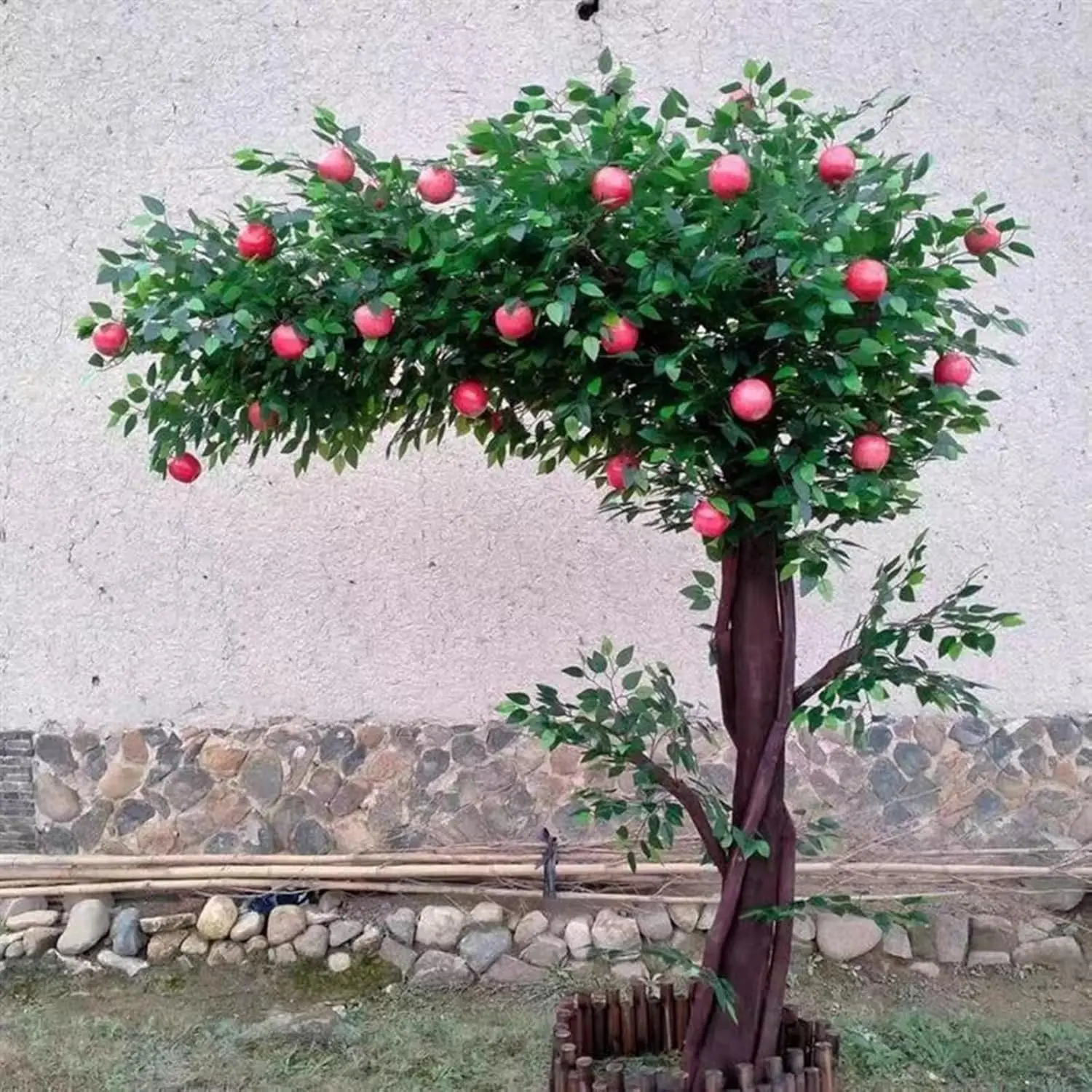 

Artificial Tree Simulation Apple Trees Fake Plants Ecological Gardens and Housewarming Gift for Home Office Living Room Decor