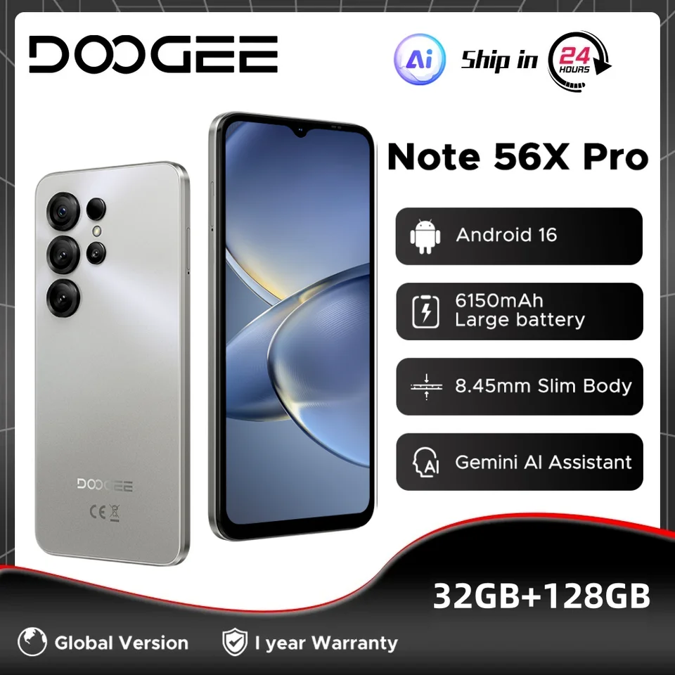 DOOGEE Note56X Pro 6150mAh Android 16 Phone