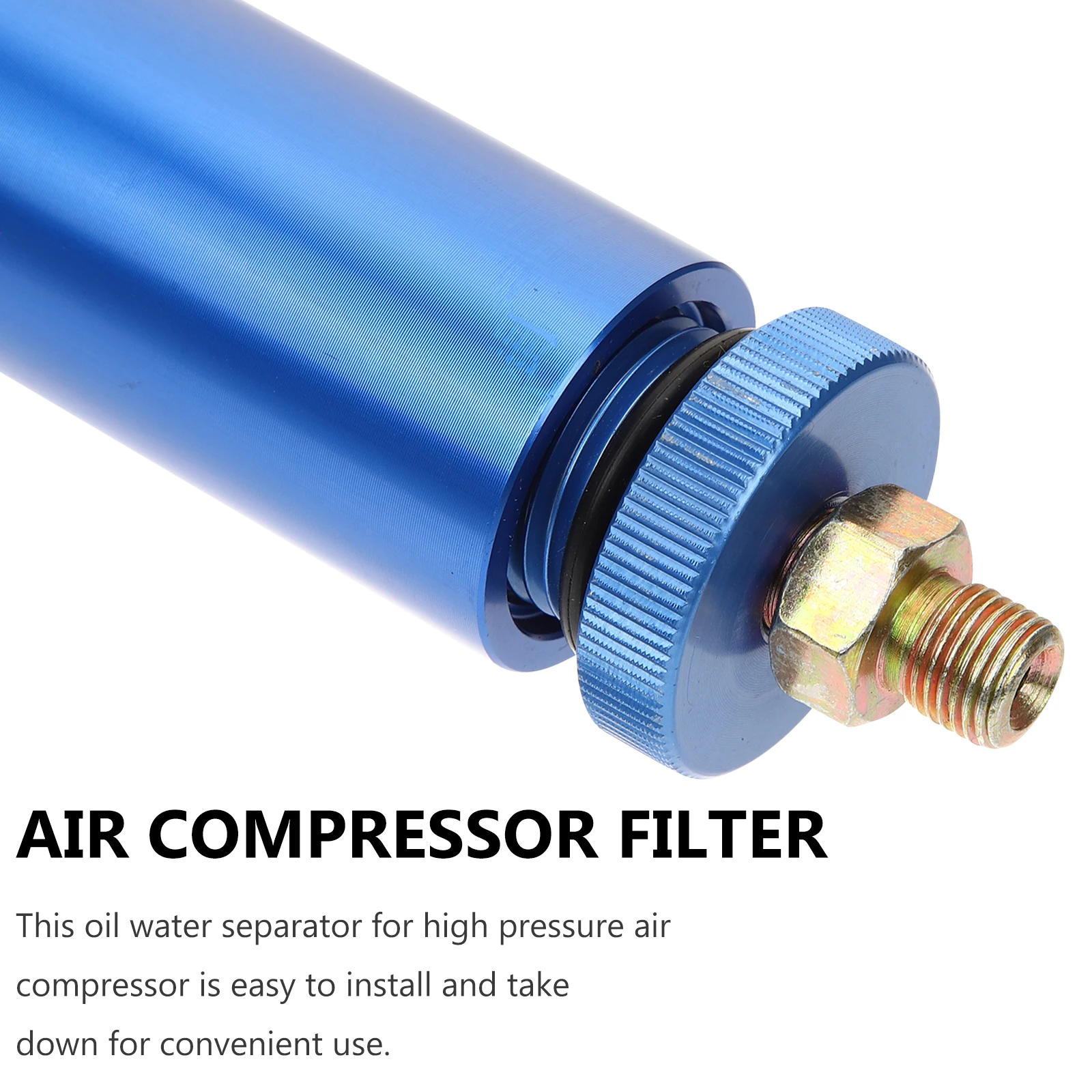 

Oil Water For Air Compressor 30Mpa Air Compressor Filter High Pressure Aluminum Alloy Quick Connect Durable Tool