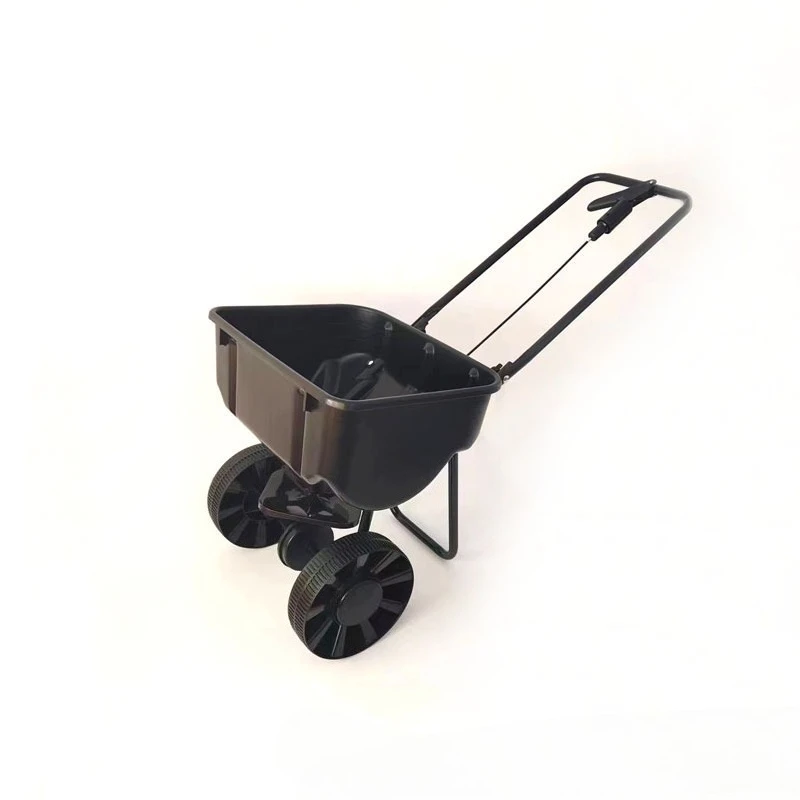 Salt Sprinkler Cart Snow Melting Agent Fertilizer Lawn Seeder Spreader Traction Seeder