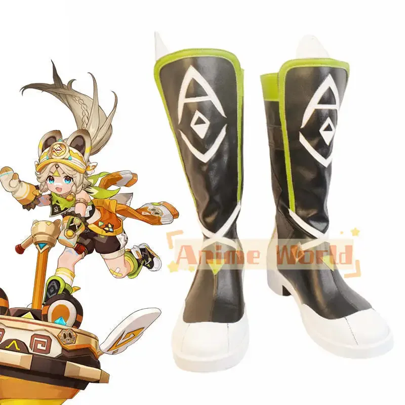 Genshin Impact Kachina Shoes Cosplay Boots Custom-made Halloween Carnival Party Props