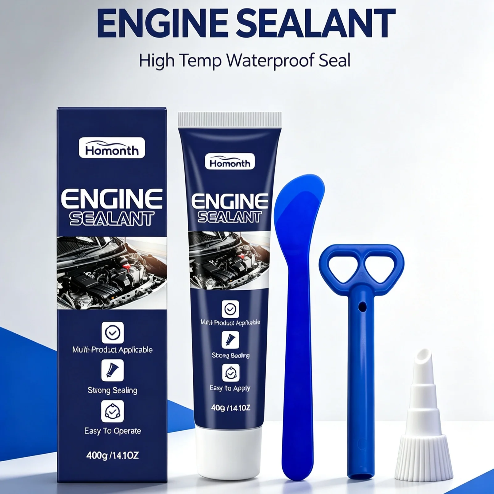 Car Engine Sealant High‑temperature Resistant Leak‑proof Sealing Gap Filling Rubber Wear-Resistant Multi‑purpose Car Seal Glue