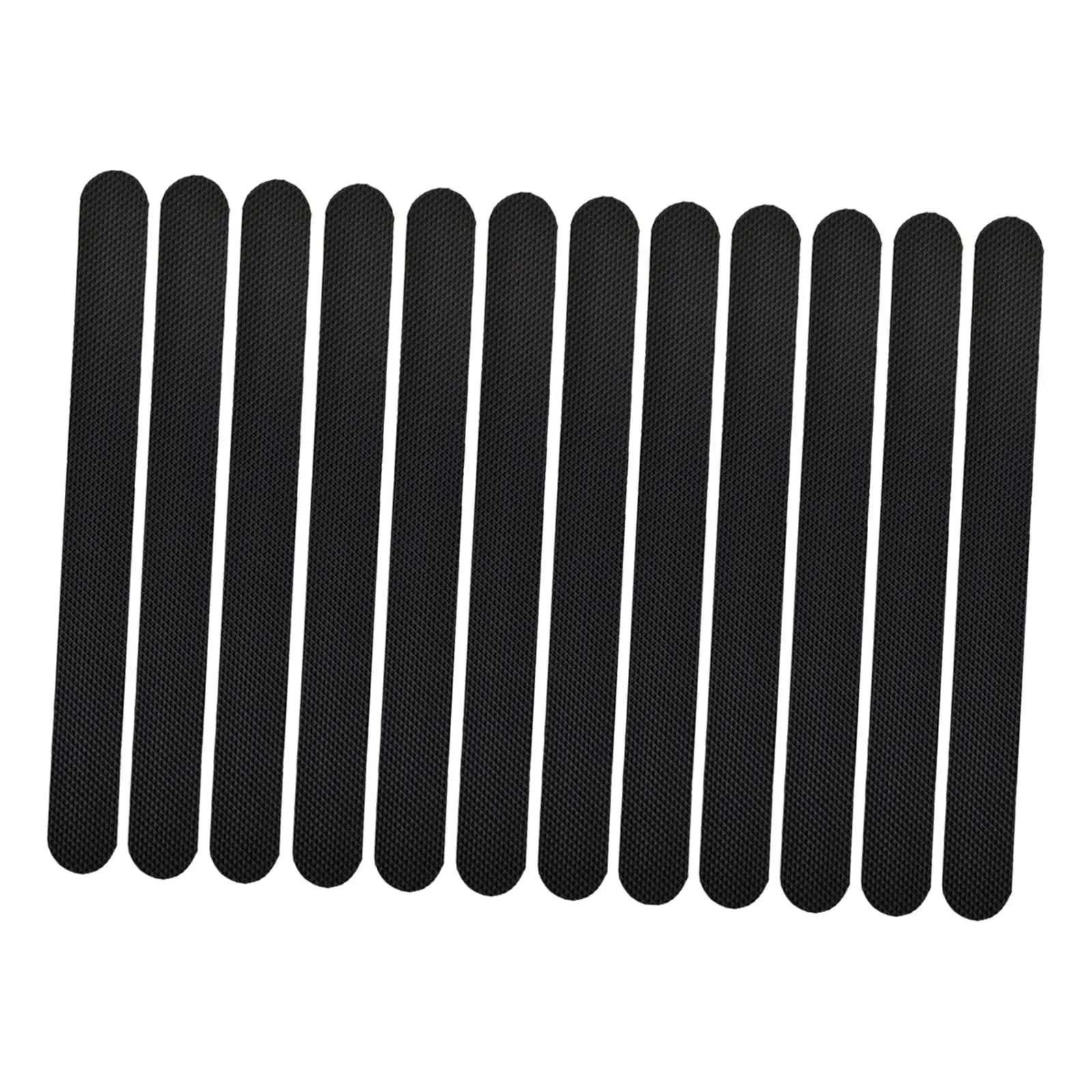 12Pcs Shower Anti Skid Stickers Appliques 2x20cm Decals Easy to Apply Anti Slip Strips Anti Skid Tape for Doorway Baby Senior