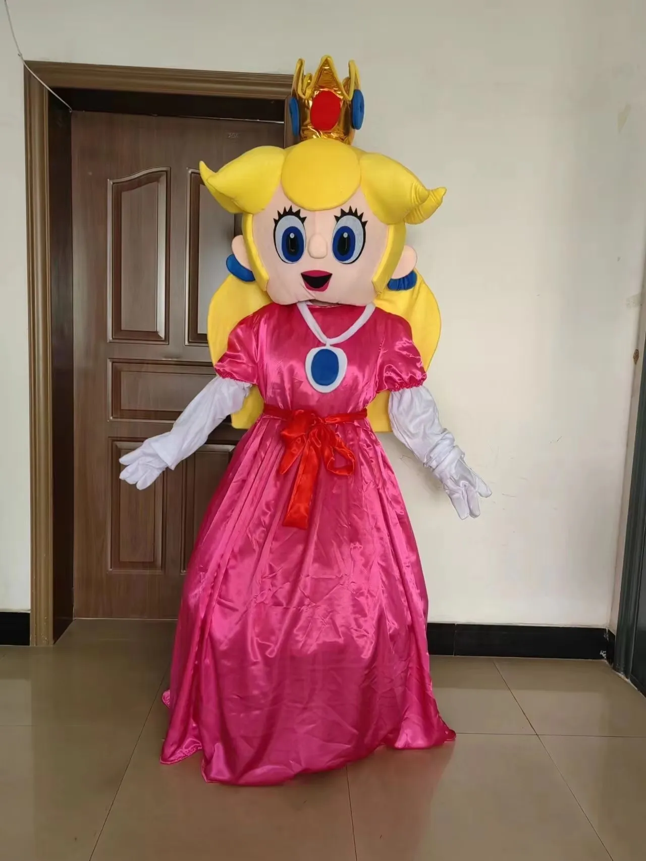Loodgieter Blue Boy mascottekostuum volwassenen wandelende cartoonpop Halloween optreden feest Peach Princess kleding evenement promotie