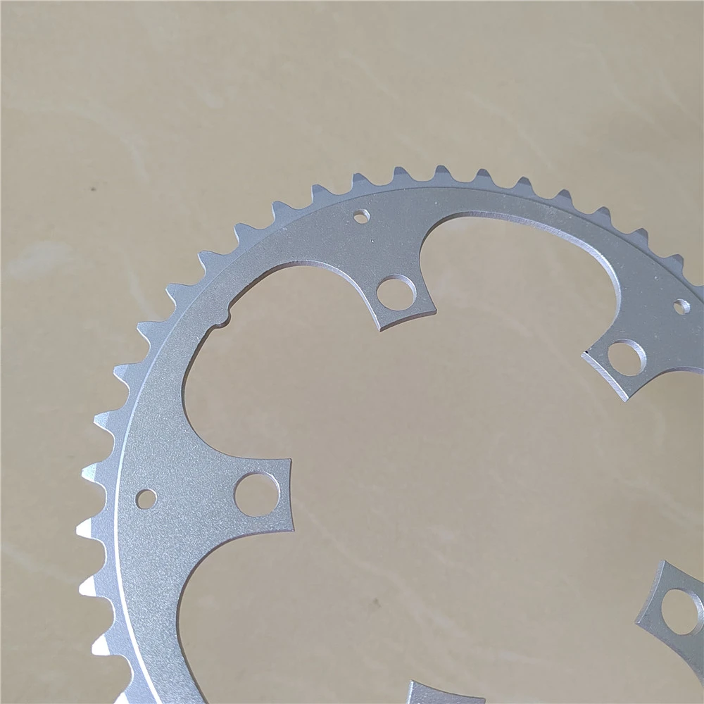 Folding Bike Chainring 110BCD 34T 36T 38T 39T 40T 42T 44T 46T Crown Road Bicycles BCD 110 Chain Wheel Sprocket CNC Silver Rings