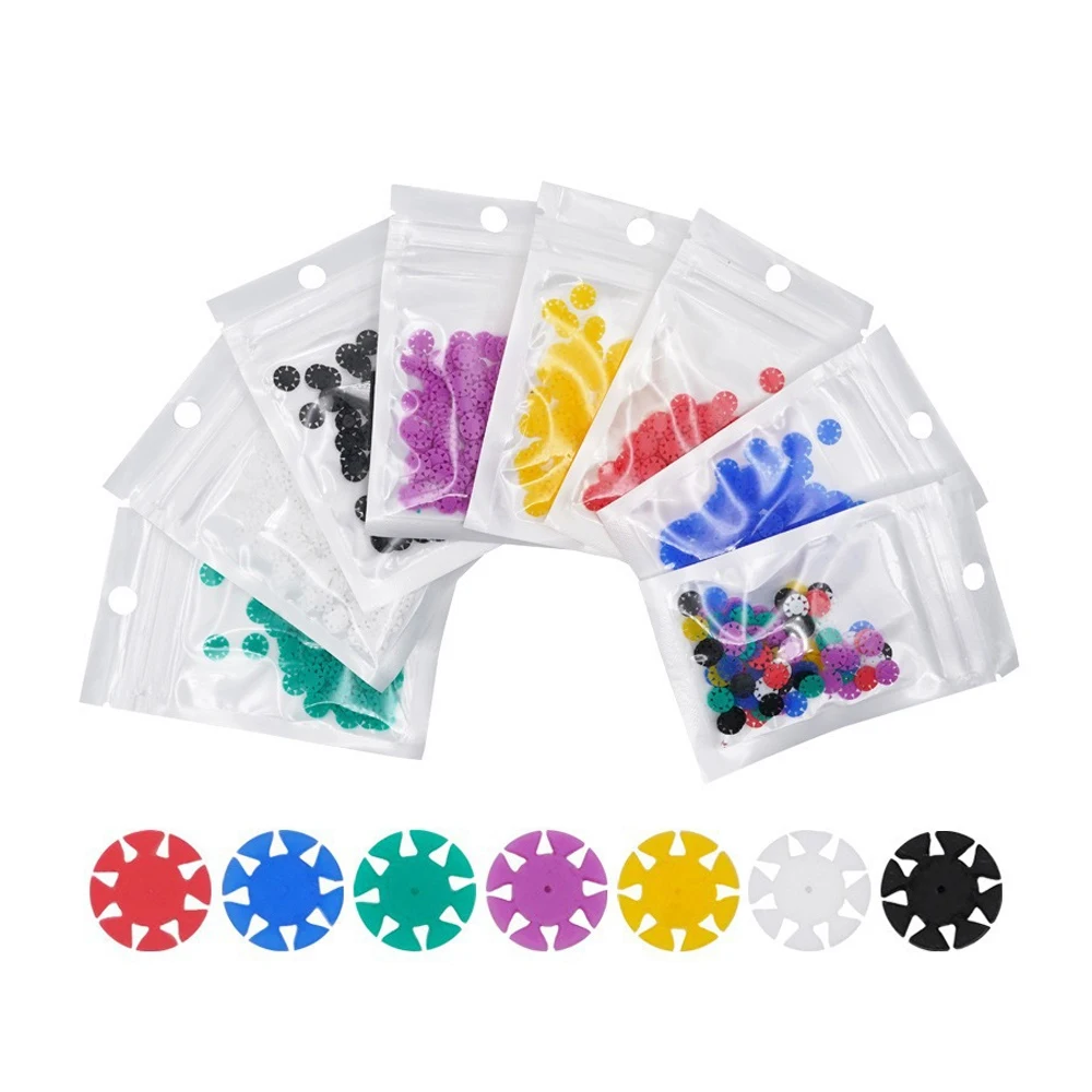 

500pcs Dental Endo Root Canal Files Disinfection Counters Marking Circle Ring Counting Dental Consumables