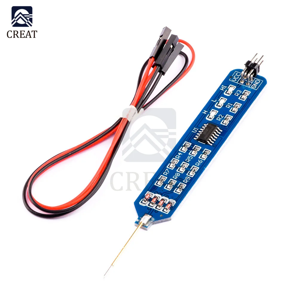 5V 3.3V Logic Tester Pen Level Tester Digital Circuit Debugger Pulser Analyzer Detecting Probe Circuit Tool with Wire