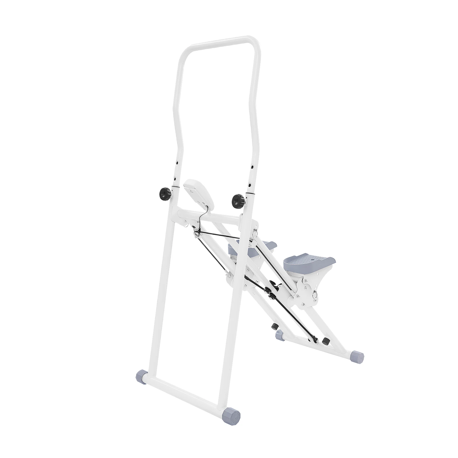 Image of Faltbarer Treppensteiger, Vertikaler Klettertrainer mit LCD-Display, Verstellbarem Griff & Pedal für Beine, Hüften und Rumpf