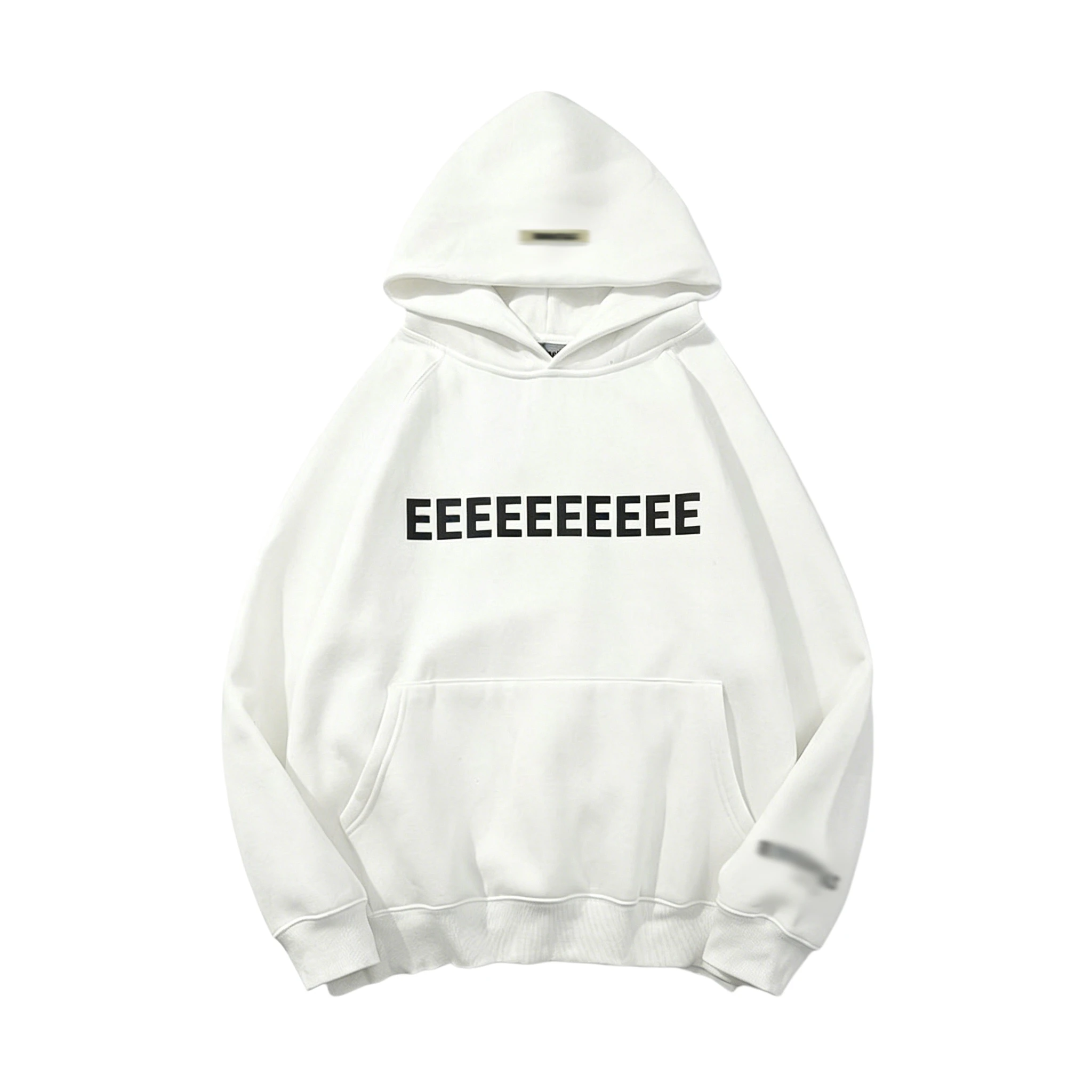 FW21 Classic Brand Double Line Men's Hoodies Luxury Silicone Letter with Tag Hoodies High Street Couple Sweatshirt Tracksuit - view 3