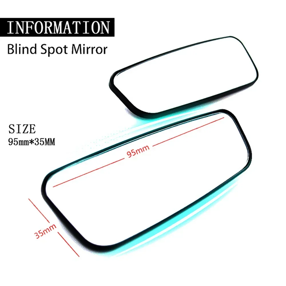 2PCS 60 Degree Wide Angle Additional spherical dead zone mirrors on regular car side mirrors blind zone mirrors