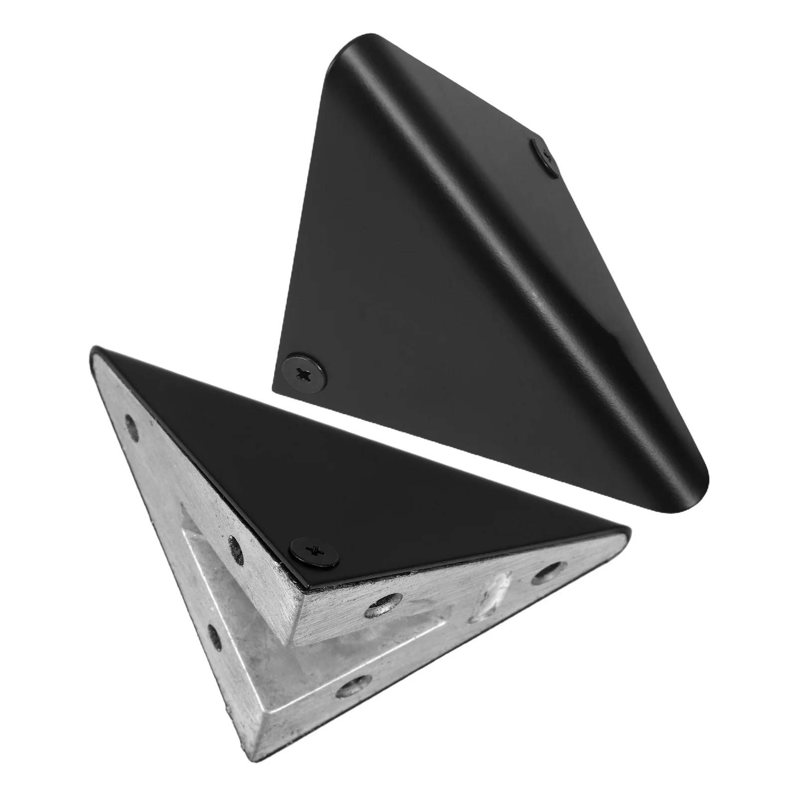 

2pcs Triangle Shelf Bracket 65X65X54Mm Heavy Duty Metal Corner Braces Coated For Wall Mounted Floating Shelves