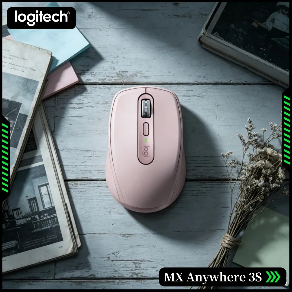 Portable MX Anywhere 3S - 8000 DPI Tracking, USB-C Quick Charge, Silent Click, Ideal For Art Class & Short Field Trip