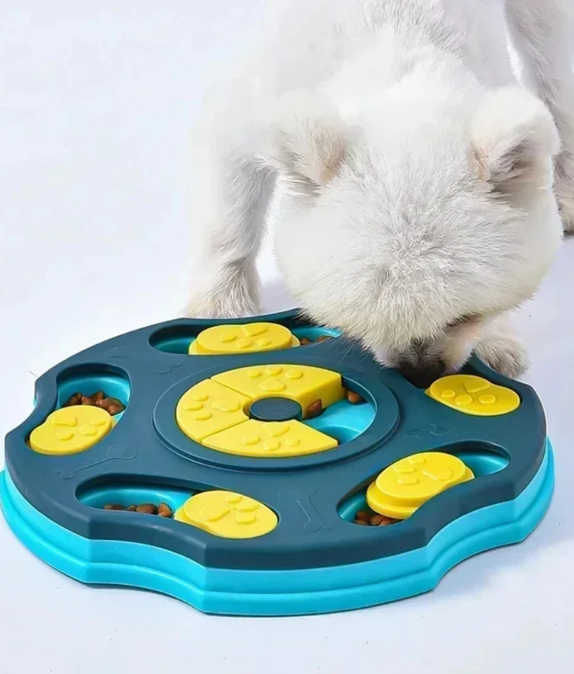 

Dog Puzzle Toys Slow Feeder Interactive Increase Puppy IQ Food Dispenser Slowly Eating NonSlip Bowl Pet Cat Dogs Training Game