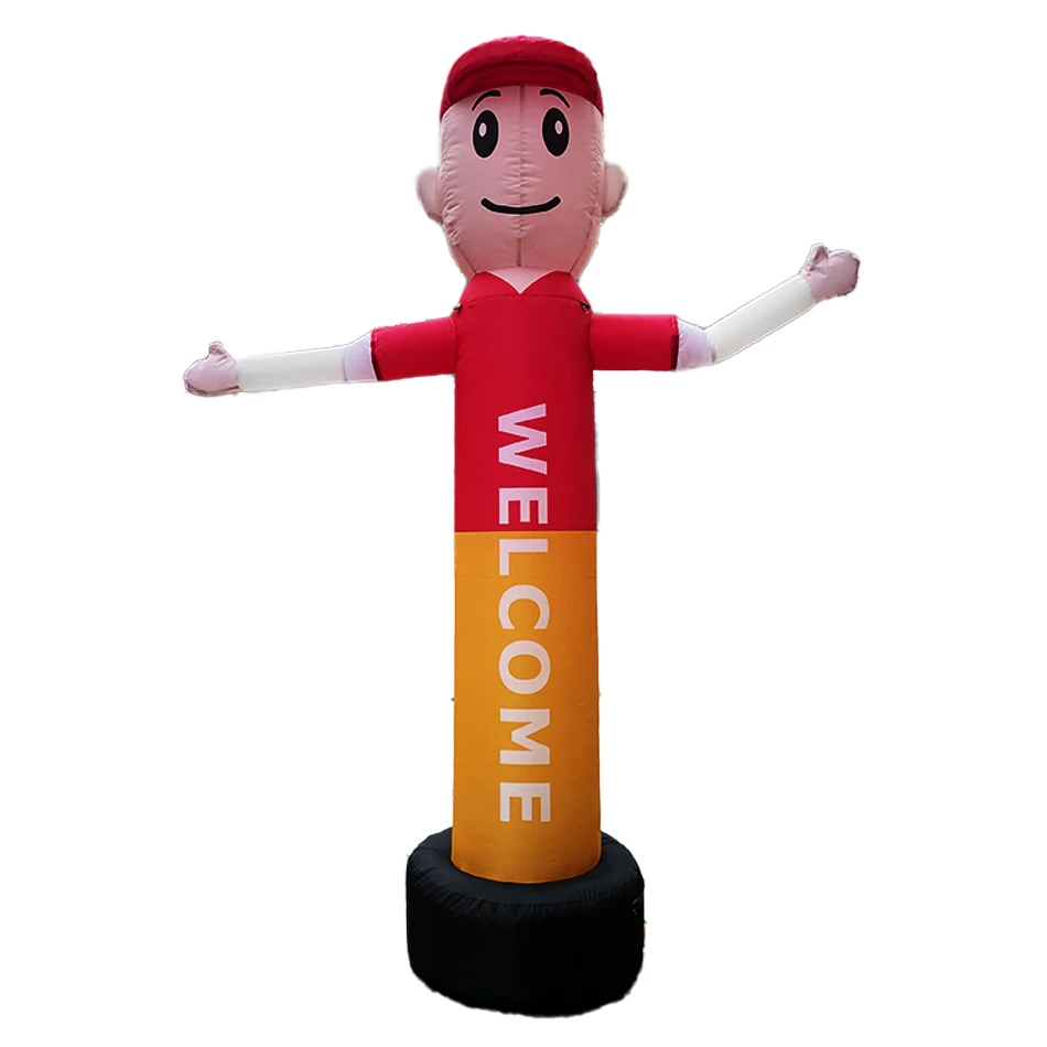 Inflatable Advertising Air Sky Dancer Arms Waving Welcome Tube Man For New Open Stores Shops Promotion With Blower Price Include