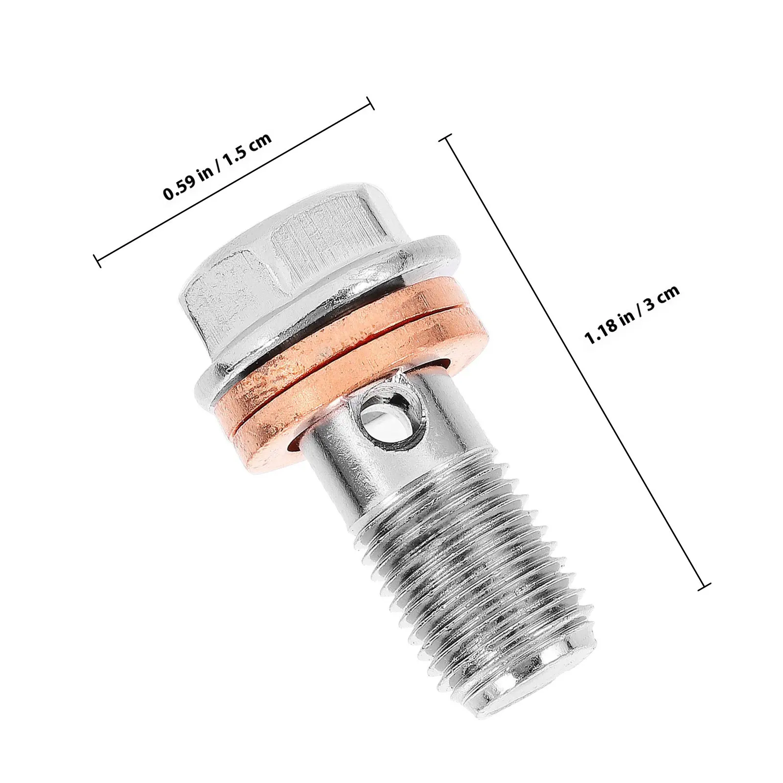 Motorcycle Oil Drain Plug High Durability Brake Line Screw Easy Install Wear Resistant Coated Precision Machined Secure Fit