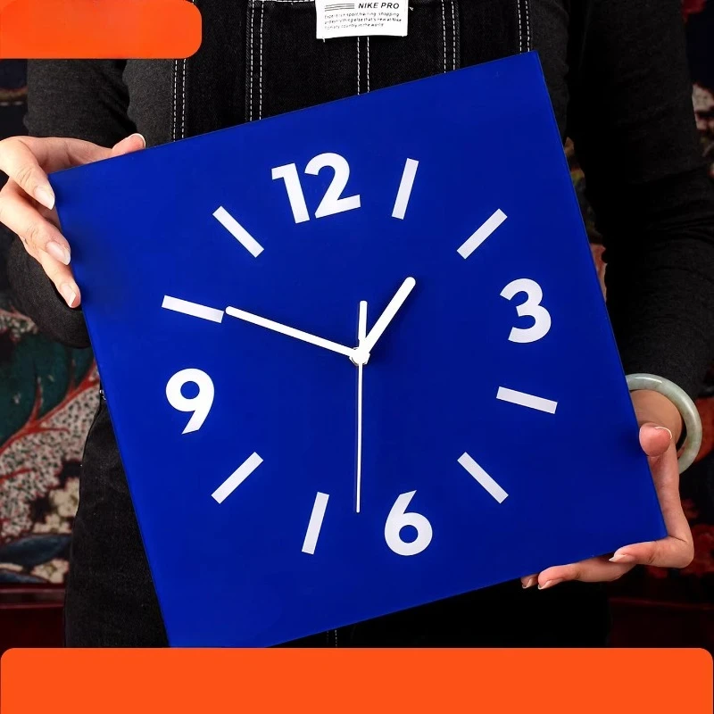 

Original True Sheklein Art Dopamine Home Wall Clock Living Room Modern Creative Clock Wall Hanging Silent No Punching