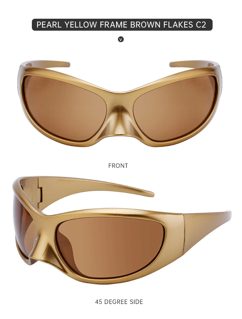 Y2K Punk Katzenaugen-Sonnenbrille für Damen und Herren 2026 Luxusmarke Trendige Sonnenbrillen Vintage Übergroße Steampunk-Brille Gafas De Sol – Detail 16