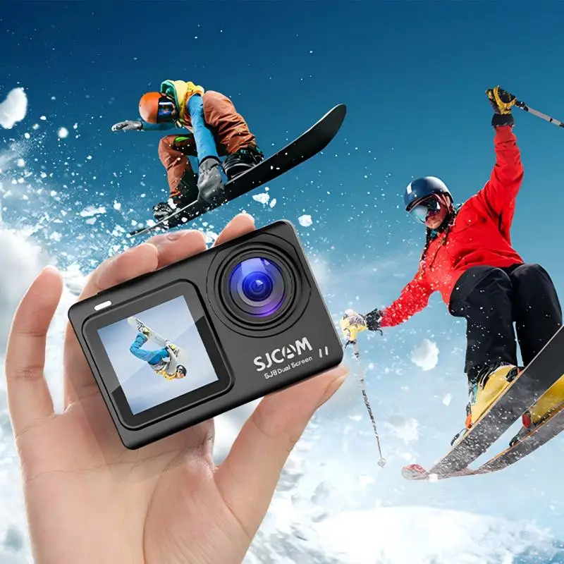 

SJCAM SJ8 Экшн-камера с двойным экраном 4K Wi-Fi камера 12 МП Водонепроницаемая спортивная камера ночного видения 2,33 дюйма с сенсорным экраном
