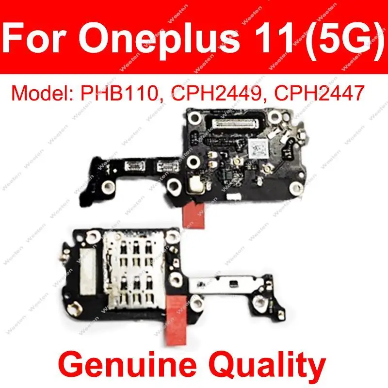 For Oneplus 1+ 10 Pro 10T 10R 11 11R Nord 2 3 5G SIM Card Tray Reader Slot Socket Board Connector Flex Cable Replacement