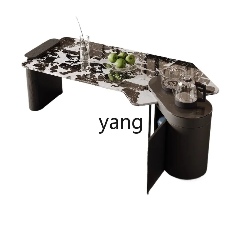 

LH minimalist living room coffee table household tea integrated marble tea table