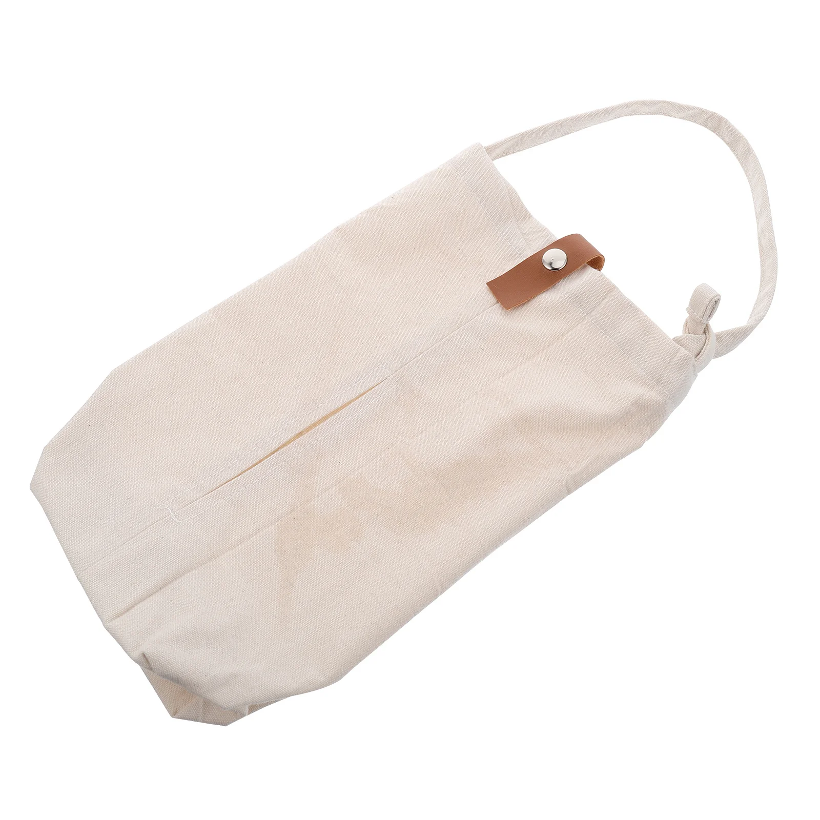 

1Pcs Car Tissue Bag Canvas Material Backseat Organizer Hanging Facial Tissue Holder for Car Bedroom Bathroom Living Room