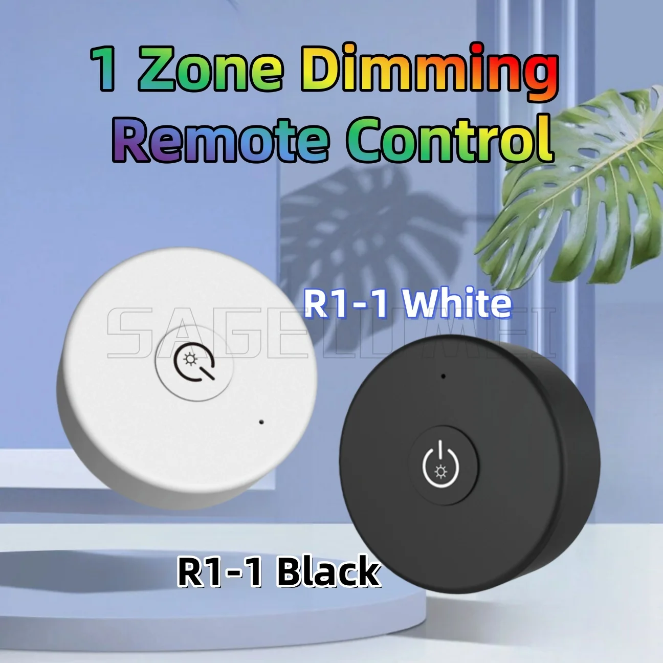 Skydance R1-1 1 Zone Dimming Remote Controller 2.4G Brightness portable dimmer Magnet stuck fix For singlecolor led striplight