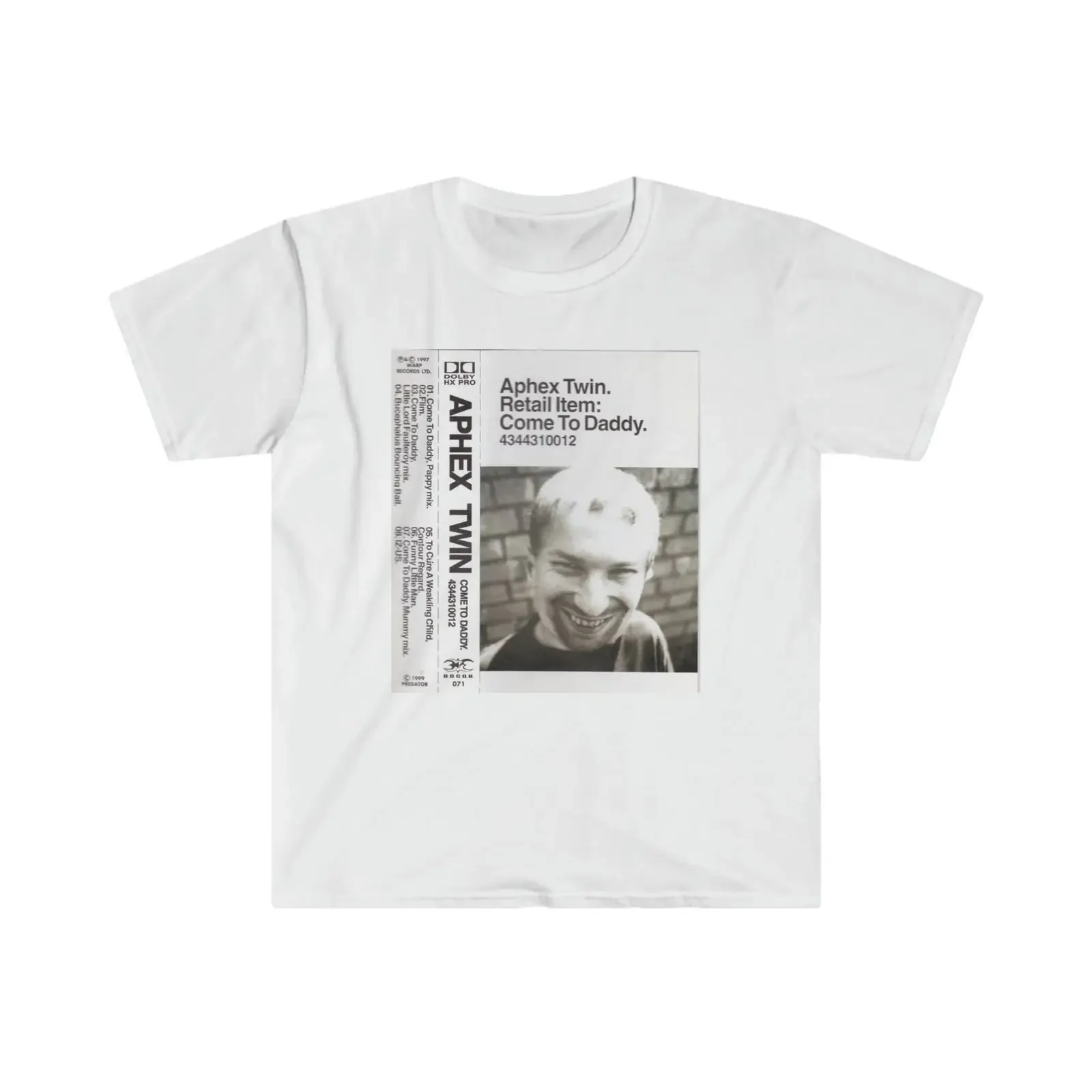 Aphex Twin Come to Daddy shirt vintage Washed fashion graphic Slightly Stylish Top For Everyday Wear Casual Versatile