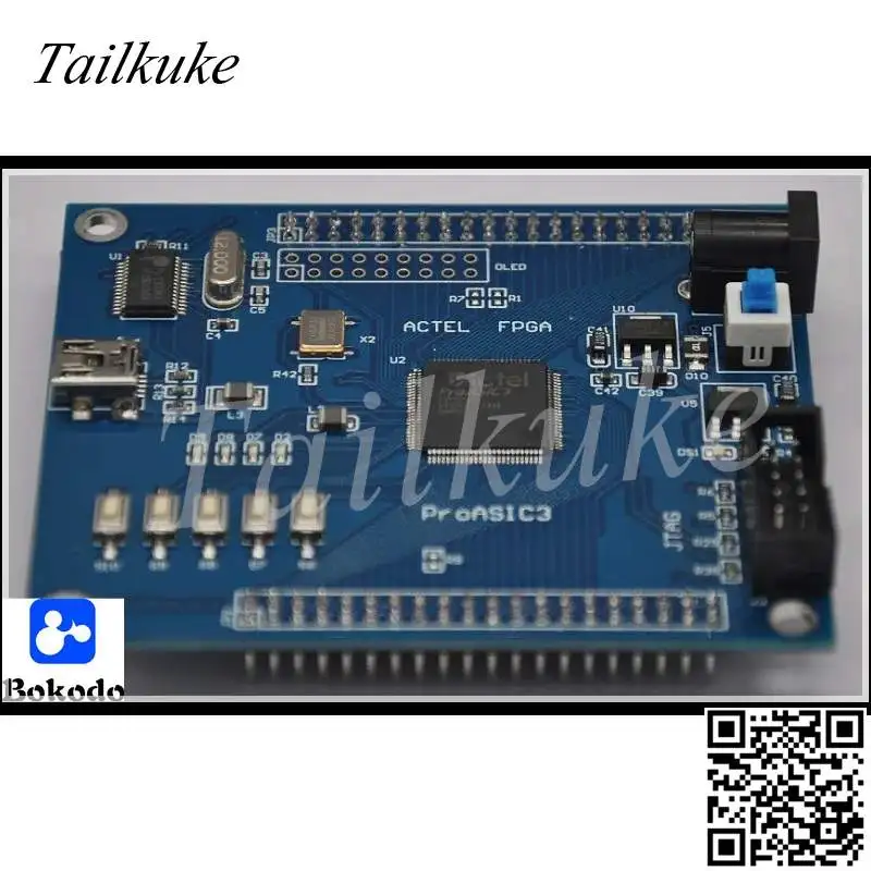 Proasic A3p060 Minimum System Development Board with Serial FPGA Experimental Board