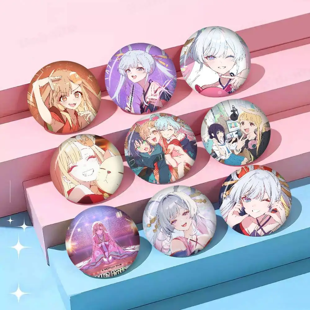 Anime Cool C-Cosmic Princess Kaguya Soft Button Pin Funny Silly Gnarpy On A Skateboard Meme Badge Gamer Collection Gifts