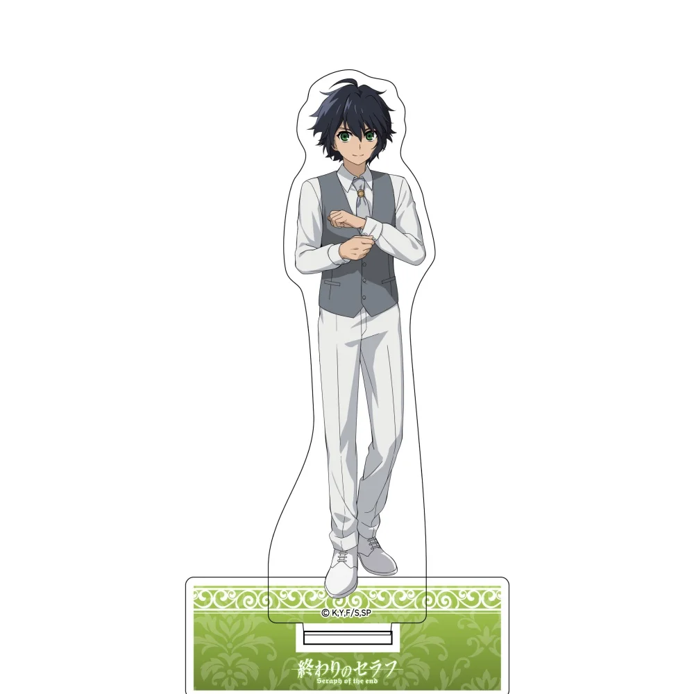 Anime Seraph Of The End Yuichiro Hyakuya 15Cm Acrylic Figure Stand Set, Christmas Birthday Gift, Desk Table Decor Keychain