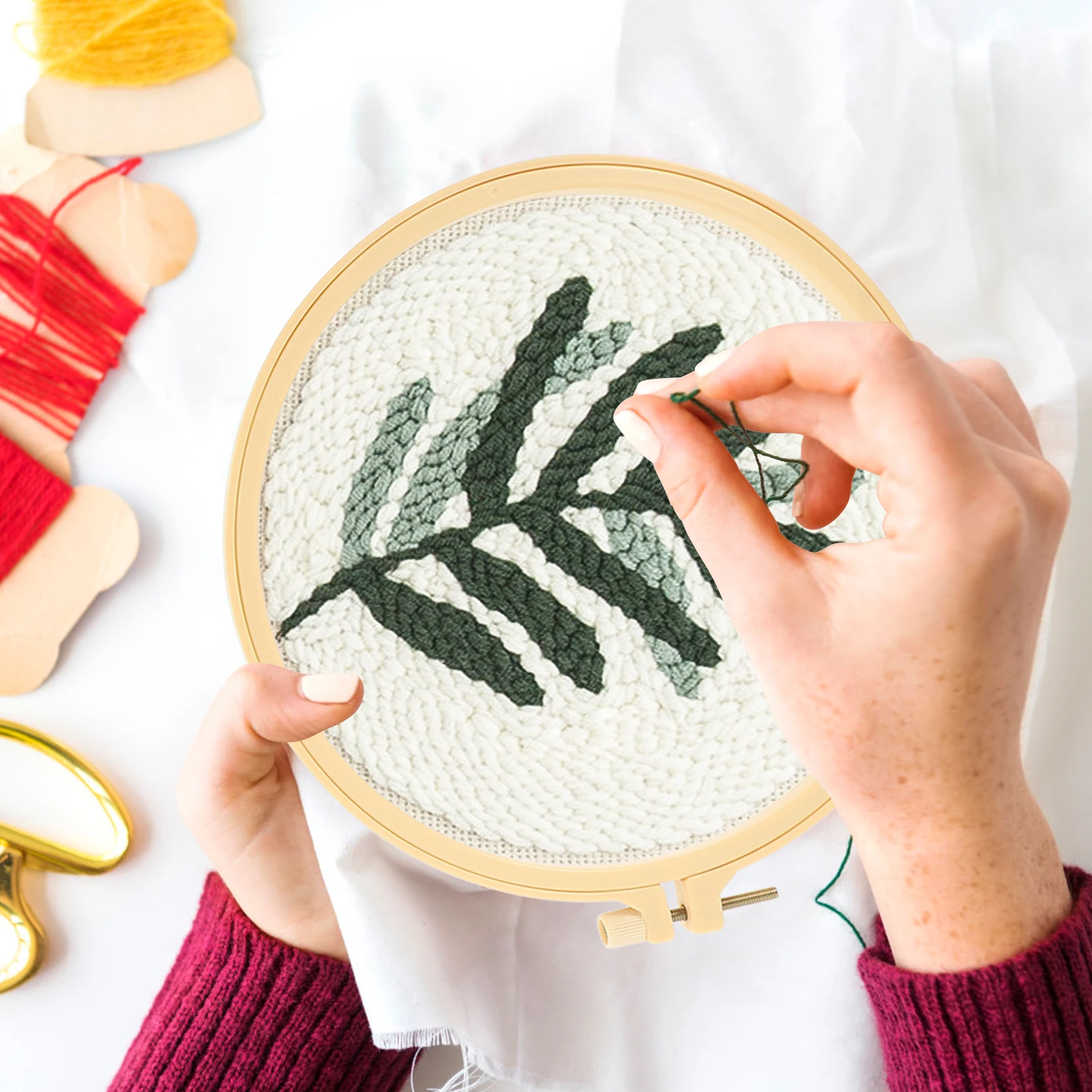

Stitchwork Unfinished Cross- Children Needlework Tool Kits Cultivate Hands-on Ability Patience