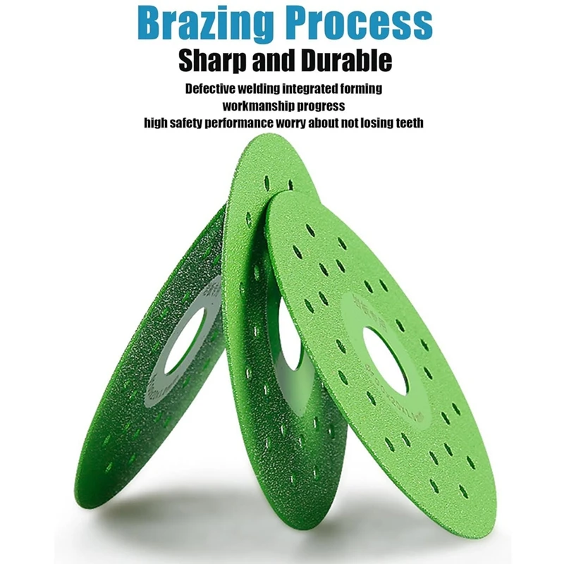 2025 New Diamond Chamfered Saw Blades For Cutting And Grinding Tile And Marble, 4 Inch Glass Cutting Disc 1Mm (6PCS)