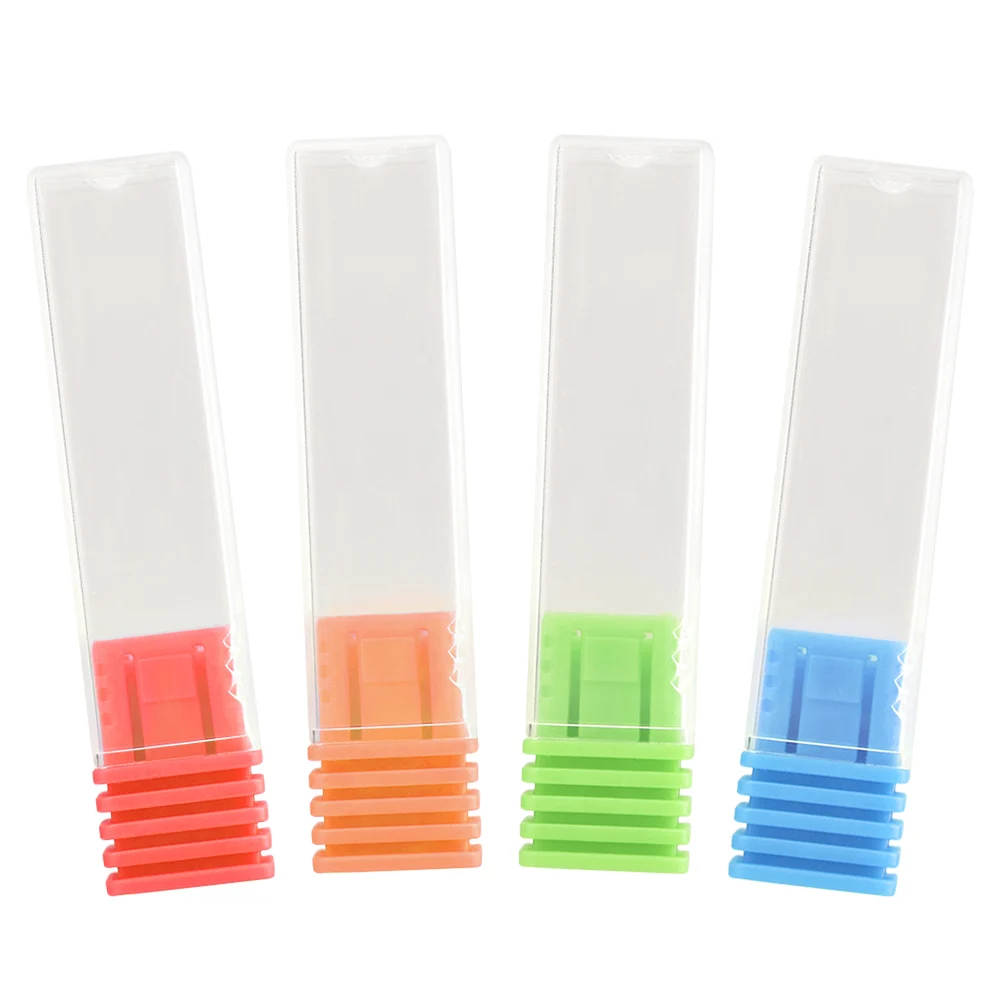 50/100Pcs Clear Nail Drill Bit Holder Storage Box Empty Container Milling Cutter Displayer Empty Box Acrylic Nail Accessory